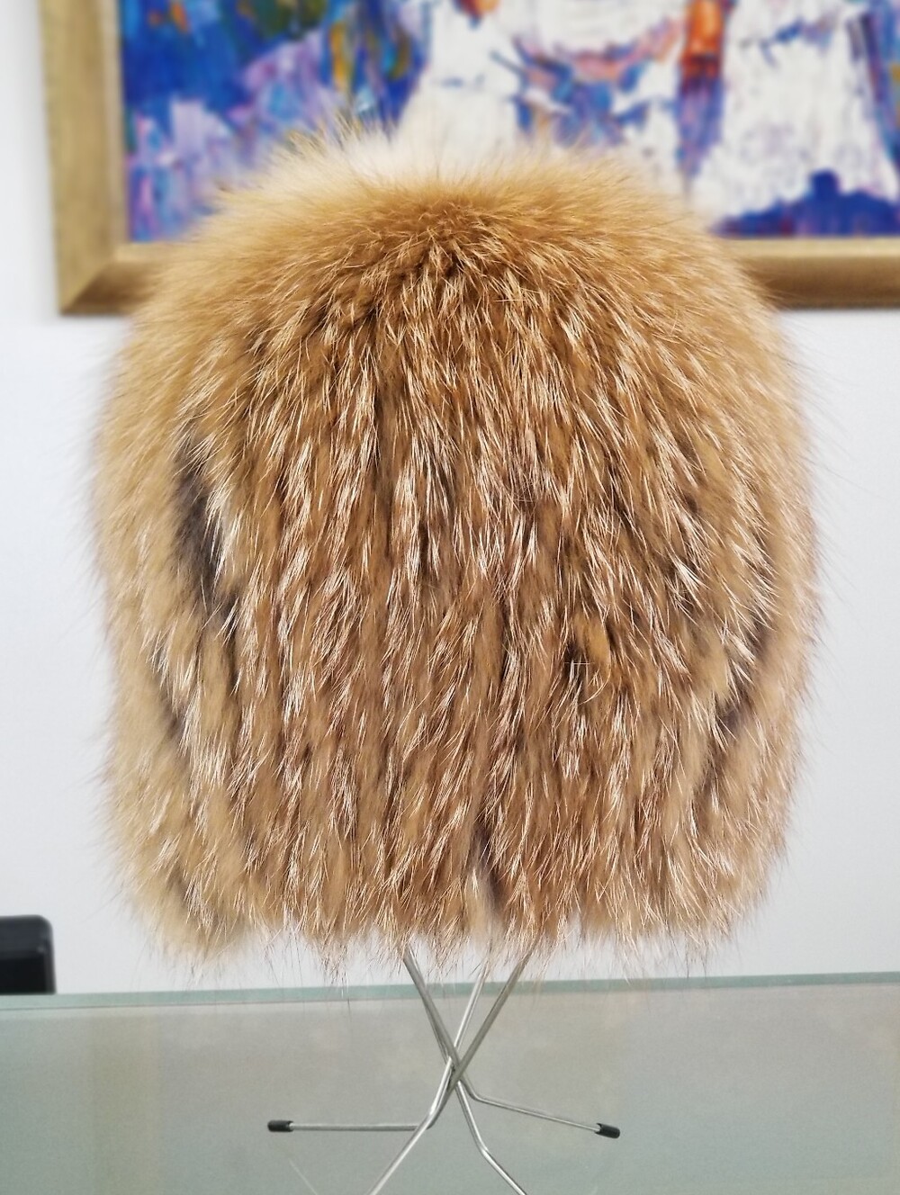 NWOT Luxurious Knitted Fox Fur Hat